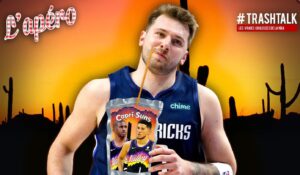 PHOTO Luka Doncic Drinking Capri-Suns With Devin Booker And Chris Paul's Face On It Meme