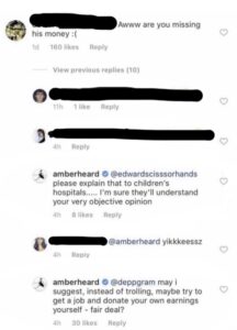 PHOTO Now That We Have Proof Amber Heard Lied About Donating It's Even More Funny To See Her Message Saying Please Explain That To The Children's Hospital