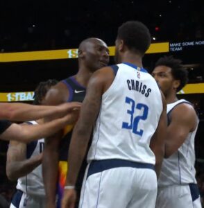 PHOTO Of Bismack Biyombo Following Marquese Chriss Back To The Same Locker Room And Biyombo Getting In Chriss' Face Before Ejections