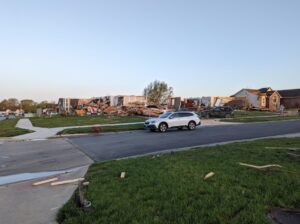 PHOTO Of Houses Destroyed Down To The Foundation In Andover Kansas