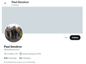 PHOTO Payton Gendron's Dads Twitter Handle Shows He's Only Tweeted 5 Times And Lives In Conklin New York