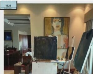PHOTO Picture Amber Heard Painted That Was Evidence In Johnny Depp Trial Of Lily Rose