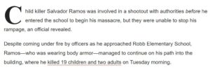 PHOTO Police Couldn't Stop Salvador Ramos From Getting Into School And Shooting During Battle Outside Because He Was Wearing Body Armor