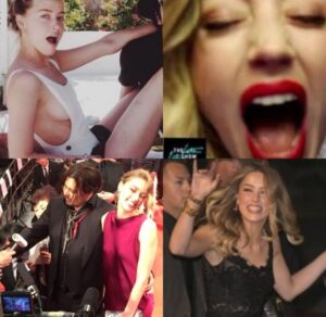 PHOTO Proof Amber Heard Used PTSD Card Because Here's Her Living It Up Smiling When She Was Supposed To Be Injured