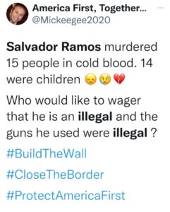 PHOTO Right Leaning People Started Saying Salvador Ramos Was An Illegal And Talked About The Border