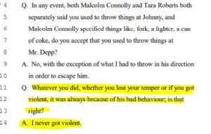 PHOTO Roberta Kaplan Does Not State In 2021 Podcast That Amber Heard Claimed Under Oath I Never Got Violent