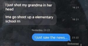 PHOTO Salvador Ramos 15 Year Old Girlfriend Responded 5 Hours Later To His iMessage That He Was Going To Shoot Up School With I Just Saw The News On TV