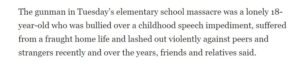 PHOTO Salvador Ramos' Friend Says Red Flags Where Everywhere That He Would Commit A Shooting Because His Speech Impediment And Fraught Home Life Made Him Lash Out Of Schoolmates And Family Members