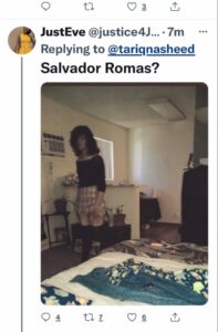 PHOTO Salvador Ramos Inside His Parents Home With Extremely Long Hair Made Him Look Like A Woman