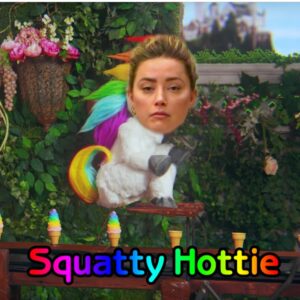 PHOTO Squatty Hottie Amber Heard Meme