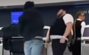 PHOTO Still Shot Of Brendan Langley's KO Punch On United Airlines Worker Like It Was A WWE Fight