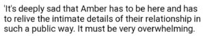 PHOTO The Worst Take Ever Is News Sources Saying It's Overwhelming That Amber Heard Has To Relive Details Of Her Intimate Relationship With Johnny Depp In Court