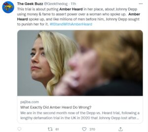 PHOTO There Are Still News Outlets That Think Amber Heard Is Innocent And Johnny Depp Is Using His Money And Fame To Punish Amber