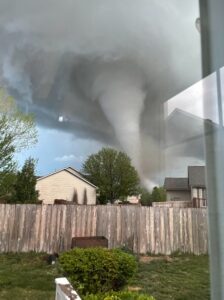 PHOTO Tornado Caught Just Above A House On Back Porch In Andover Kansas