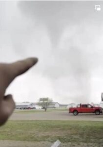 PHOTO Upper Lake Tire In Gaylord Michigan View Of Tornado