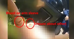 PHOTO Vicky White Had A Lot Of Blood Stains On Her Arm Sleeve When Police Retrieved Her Body From Vehicle