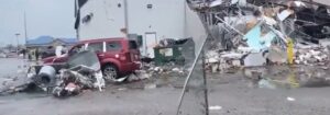 PHOTO Warehouse In Gaylord Michigan Looks Like Trash Dump After Tornado Shrededd It Into Tiny Pieces