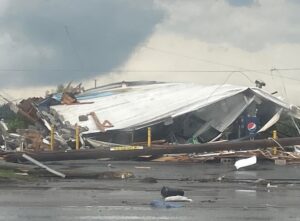 PHOTO Where One Person Died After Roof Collpases On Building In Gaylord Michigan