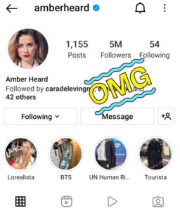 PHOTO Amber Heard Has Gained 500K Followers Two Days After Losing Lawsuit To Johnny Depp