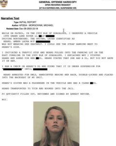 PHOTO Amber Heard Tried To Cry That Everyone Had It In For Her When Her Drivers Licenses Was Suspended And She Still Drove Around With Suspended License To Pick Up DWI