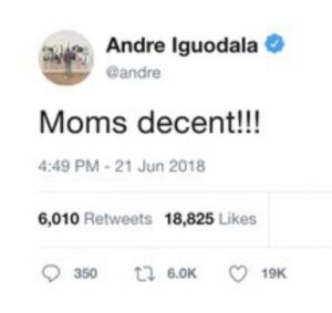 PHOTO Andre Iguodala Has A Crush On Jaden Ivey's Mom Too