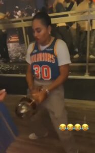 PHOTO Ayesha Curry Humping The Larry O'Brien Trophy Like It's Steph Curry's Body