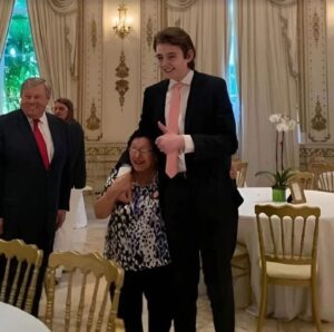 PHOTO Barron Trump Looks Like He's 7 Feet Tall Now In June Of 2022