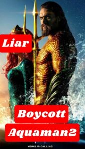 PHOTO Boycott Aquaman 2 Movie Cover Amber Heard Is A Liar Meme