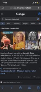 PHOTO Christian Braun's Mom Lisa Was A Three-Time All-State Selection And Played For Mizzou Before Playing In WNBA With St Louis River Queens