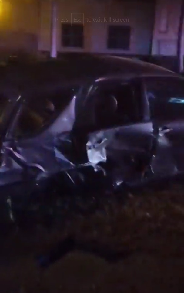 PHOTO Close Up Of How Smashed Jeff Gladney's Car Was After He Crashed