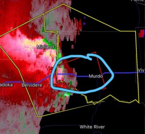 PHOTO Close Up Showing You How Big The Tornado Was That Hit Murdo South Dakota After Forming In Belvidere SD