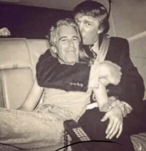 PHOTO Donald Trump Kissing And Hugging Jeffrey Epstein In Back Of Car Back In The Day