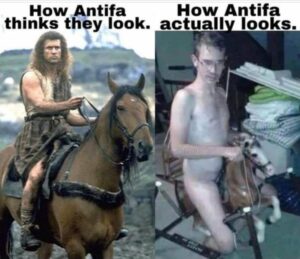 PHOTO How Antifa Thinsk They Look Vs How Antifa Actually Looks Meme