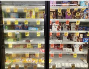 PHOTO Ice Cream Aisle At Local Safeway In San Francisco Is So Empty It Looks Like Tornado Hit It