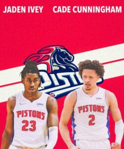 PHOTO Jaden Ivey Cade Cunningham Detroit Pistons iPhone Wallpaper