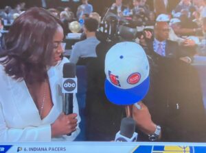 PHOTO Jaden Ivey Crying On Live TV With A Tissue After Pistons Select Him In NBA Draft