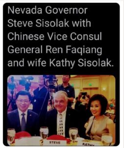 PHOTO Nevada Governor Steve Sisolak With Chinese Vice Consul General Ren Faqiang