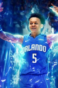 PHOTO Paolo Banchero With Electric Lightening Arms In An Orlando Magic Uniform