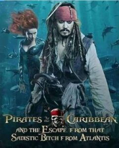 PHOTO Pirates Of The Caribbean And The Escape From Amber Heard Movie Cover Meme