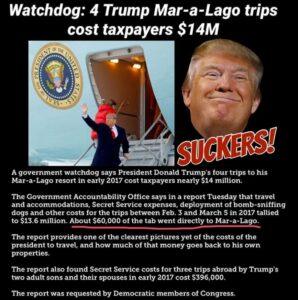 PHOTO Proof 4 Donald Trump Mar-A-Lago Trips Cost Taxpayers $14 Million And $60K Of The Tab Went Directly To Mar-A-Lago