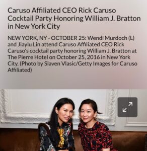 PHOTO Rick Caruso Had A Cocktail Party In 2016 At The Pierre Hotel Celebrating Bill Braton's Decades Of Police Abuse