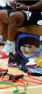 PHOTO Somebody Left Their Kurt Rambus PE's That Look Like Low Top Converse Behind Where Lebron Was Working Out In NYC