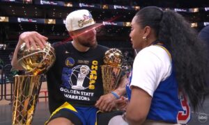 PHOTO Steph Curry Had Laser Eyes On Ayesha The Night Of Winning The Title Like He Wanted To F*ck Her Right Then And There