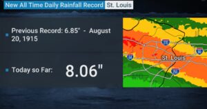 PHOTO 8 Inches Of Rain In St Louis Metro Area Was More Than Record In 1915 Of Just 6.85 Inches