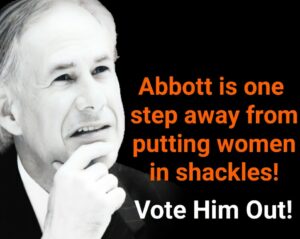 PHOTO Abbott Is One Step Away From Putting Women In Shackles Vote Him Out Meme