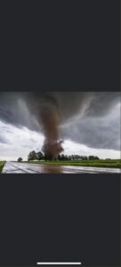 PHOTO Absolutely Terrifying Must See Picture From Highway Of Powerful Blackened Tornado Touching Down On Side Of Road In Shreve Ohio