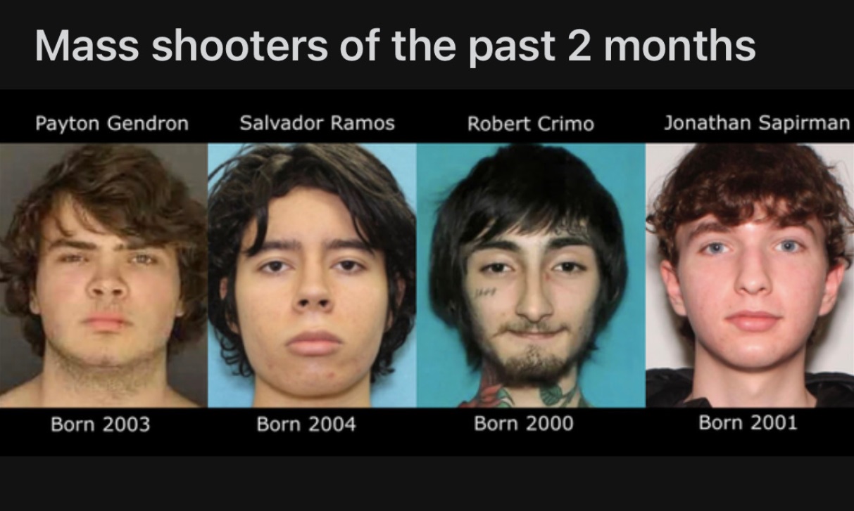 PHOTO All The Mass Shooters In The Last Two Months Were Born In The ...