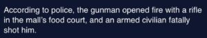 PHOTO Armed Gunman Who Killed Mass Shooter In Greenwood Park Mall Ignored The Same Gun Law As The Shooter