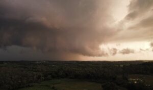 PHOTO Drone View Of Tornado Touching Down In Shreve Ohio