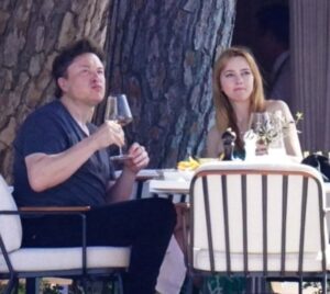 PHOTO Elon Musk Having Wine With Natasha Bassett Before F*cking Her